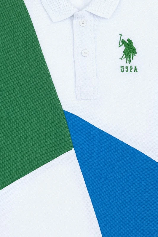 Футболка-поло из хлопка с контрасный дизайном для мальчиков - G083SZ0110T_ORTEKIDS Футболка муж. детс. (VR054, 4_5)