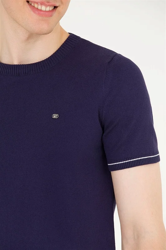 Футболка из смесового хлопка в полоску - G081SZ0TK0FORLA Кофта муж. (VR033, S)