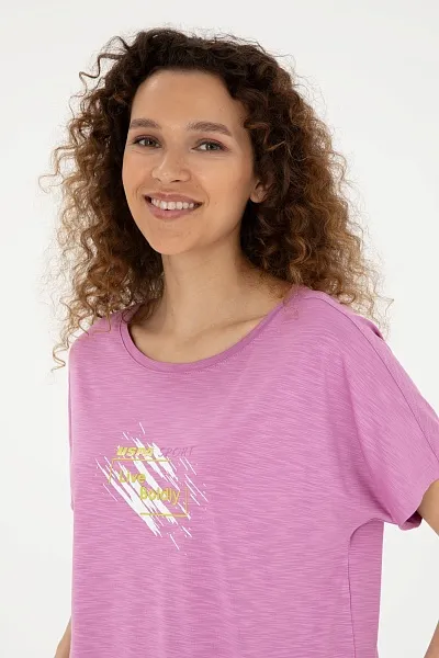 Футболка из модала с надписью - G082SZ0110PEXI_S Футболка жен. (VR037, XS)