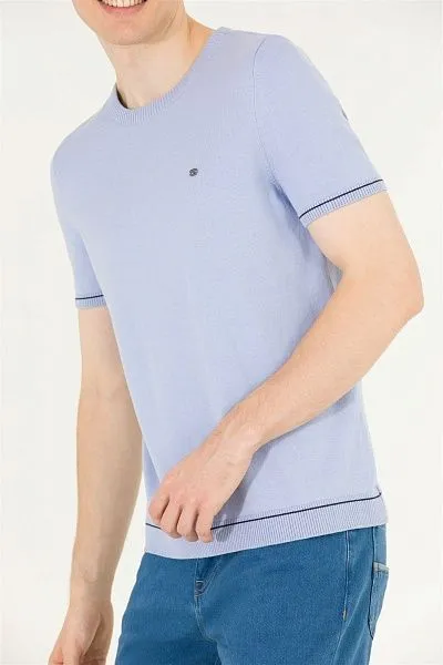 Футболка из смесового хлопка в полоску - G081SZ0TK0FORLA Кофта муж. (VR003, XL)