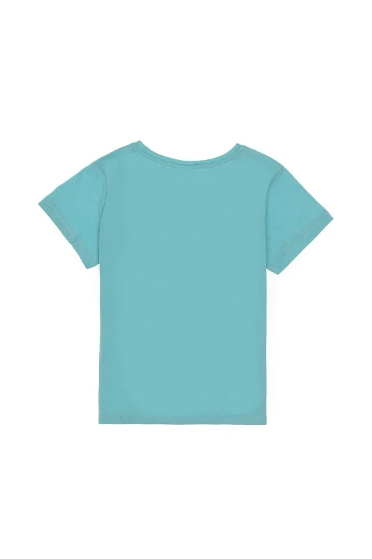 Футболка из хлопок с принтом для девочек - G084SZ0110STORE Футболка жен. детс. (VR090, 3_4)