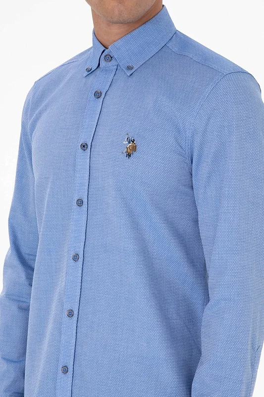 Рубашка из хлопка приталенная - G081SZ0040NOVAYA025K Сорочка муж. (VR032, XS)