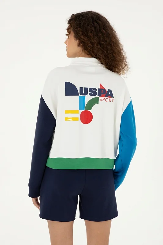 Толстовка с воротником на молнии и карманом - G082SZ0820PELUN_S Толстовка жен. (VR013, 2XS)