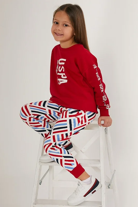 Спортивный костюм свитшот и брюки для девочек - G084SZ0HF0US1644 Костюм дом. жен. детс. (VR030, 12-13)