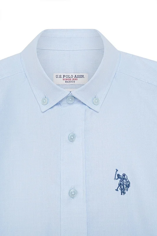 Рубашка из хлопка прямая для мальчиков - G083SZ0040CEDROKIDS Сорочка муж. детс. (VR003, 7_8)