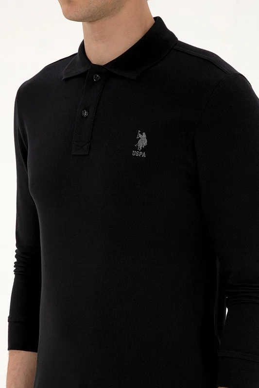 Поло с длинным рукавом из хлопка - G081SZ0820TP01SK025 Толстовка муж. (VR046, XL)