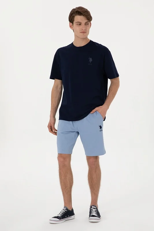 Шорты спортивные из хлопка с вышитым логотипом - G081SZ0OS0PARMEIY025 Брюки спорт. муж. (VR036, S)