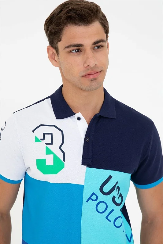 Футболка-поло из хлопка в стиле колор-блок - G081SZ0110BRAD Футболка муж. (VR093, XS)