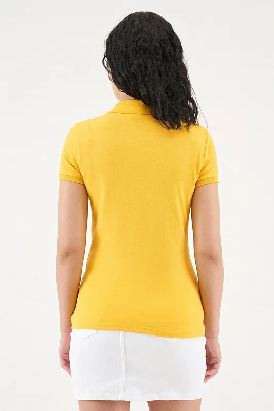 Футболка-поло из хлопка - G082SZ0110TP0124-CLR Футболка жен. (VR043, XL)