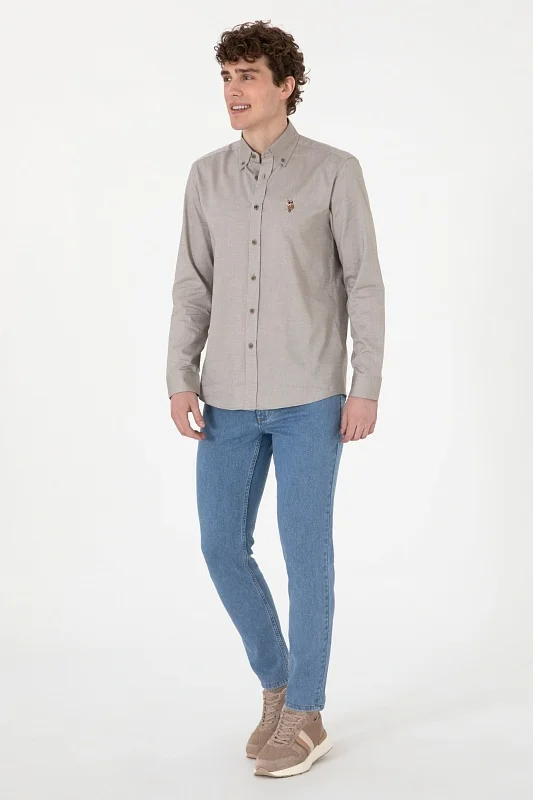 Рубашка из хлопка прямая - G081SZ0040CEDCOLORREG025Y Сорочка муж. (VR052, M)