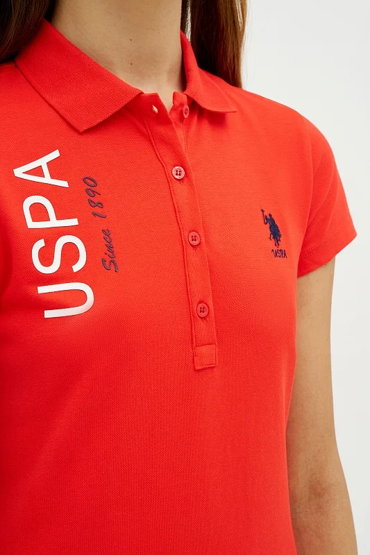 Платье-поло из хлопка приталенное - G082SZ0750R-MISSU Платье жен. (VR030, XS)