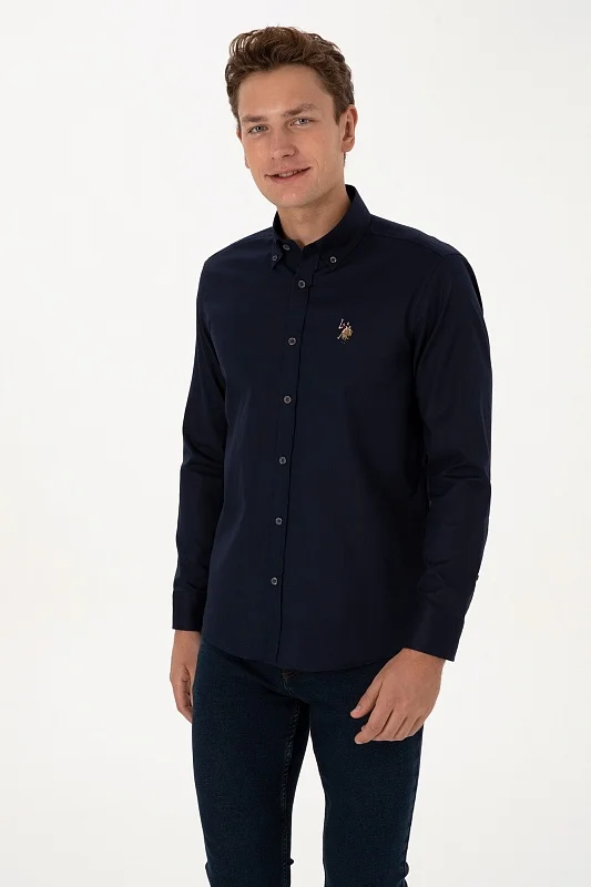 Рубашка из хлопка прямая - G081SZ0040CEDCOLORREG025K Сорочка муж. (VR033, XS)