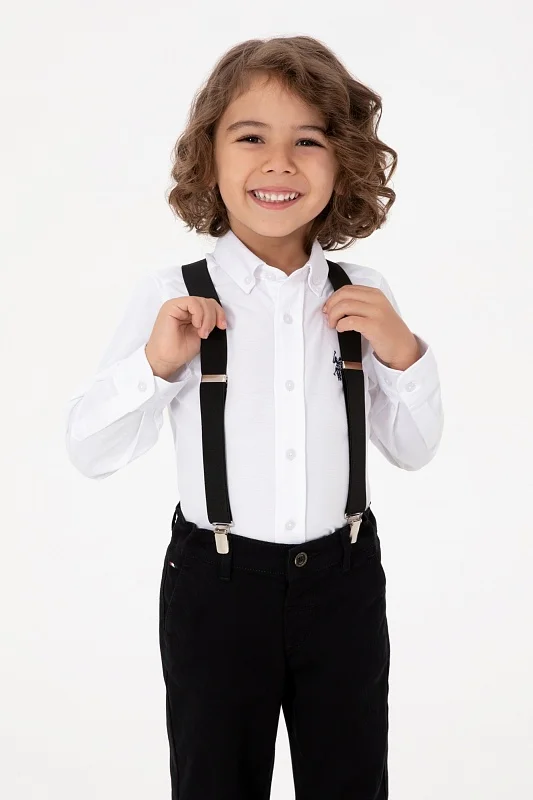 Рубашка хлопковая для мальчиков - G083SZ0040E_METOKIDS25K Сорочка муж. детс. (VR013, 3_4)