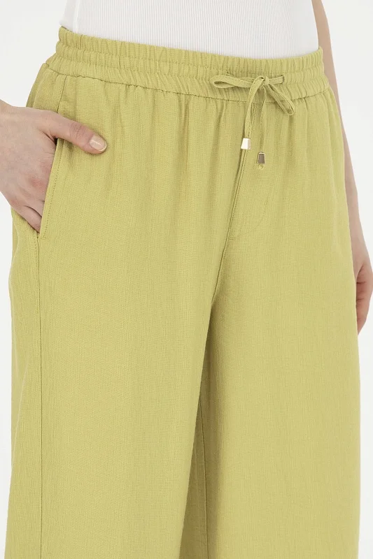 Брюки на кулиске с разрезами - G082SZ0780SAYNO Брюки жен. (VR087, 38)