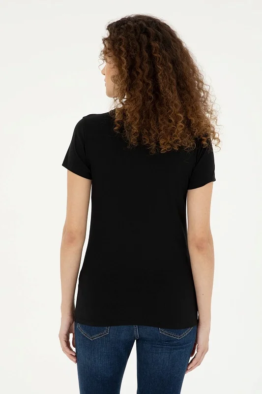 Футболка из хлопка с логотипом - G082SZ0110TO24 Футболка жен. (VR046, 2XL)