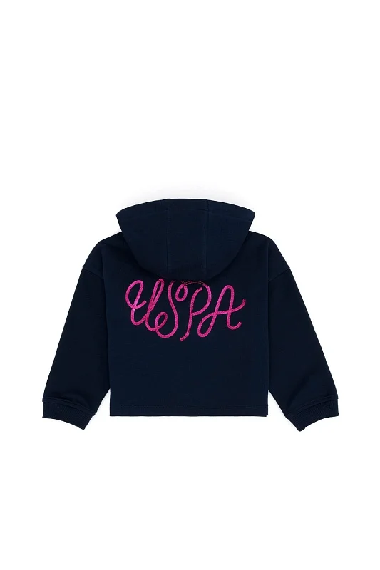 Худи с молнией на воротнике для девочек - G084SZ0820NEGRO-E Толстовка жен. детс. (VR033, 5_6)