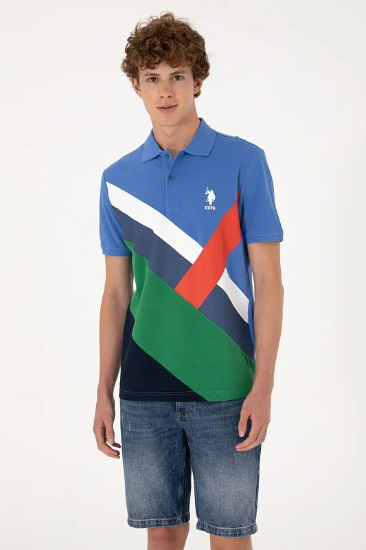 Футболка-поло из хлопка с принтом - G081SZ0110T_SELKA Футболка муж. (VR028, XL)