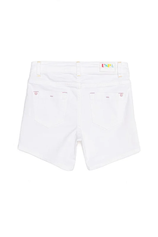 Шорты с вышивкой по бокам для девочек - G084SZ0310PAYTONKIDS22Y Бермуды жен. детс. (VR013, 13_14)