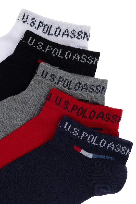 Носки хлопковые короткие, 5 пар - A083SZ013P02EC02_IY25 Носки муж. детс. (VR033, 7X)