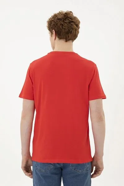 Футболка из хлопка с надписью - G081SZ0110GEARTIY024 Футболка муж. (VR030, S)