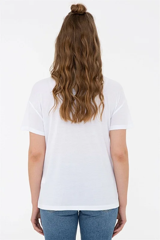Футболка из хлопка с надписью - G082SZ0110DEPTOME Футболка жен. (VR013, XL)