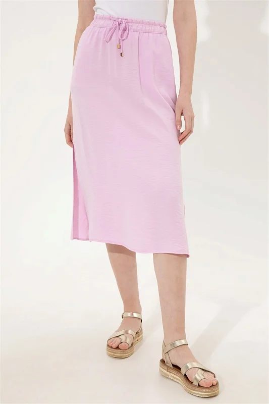 Юбка миди из вискозы на кулиске - G082SZ0980EVELIN Юбка жен. (VR211, 32)