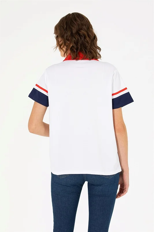Футболка-поло из хлопка оверсайз - G082SZ0110MEYRA-T Футболка жен. (VR013, 2XS)