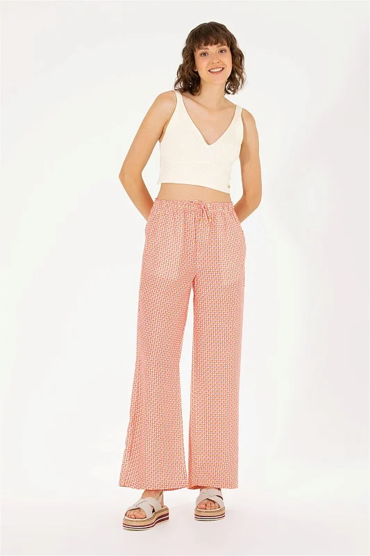 Брюки на кулиске широкие - G082SZ0780LEONA Брюки жен. (VR023, 42)
