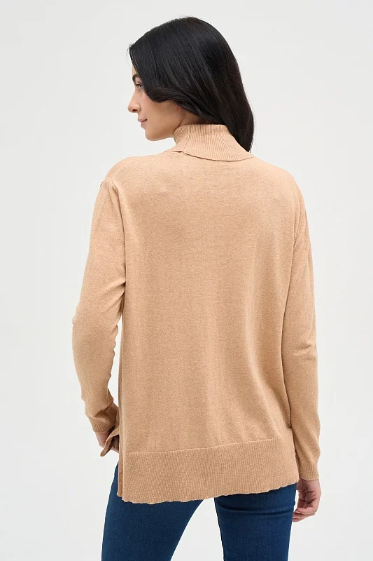 Водолазка из хлопка свободная - G082SZ0TK0ORINAB-R BSK23 Кофта жен. (VR123, 2XS)