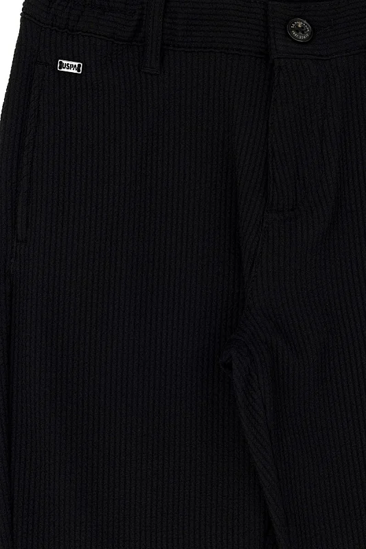 Брюки зауженные к низу из жатой ткани для мальчиков - G083SZ0780WAGOKIDS Брюки муж. детс. (VR046, 3_4)