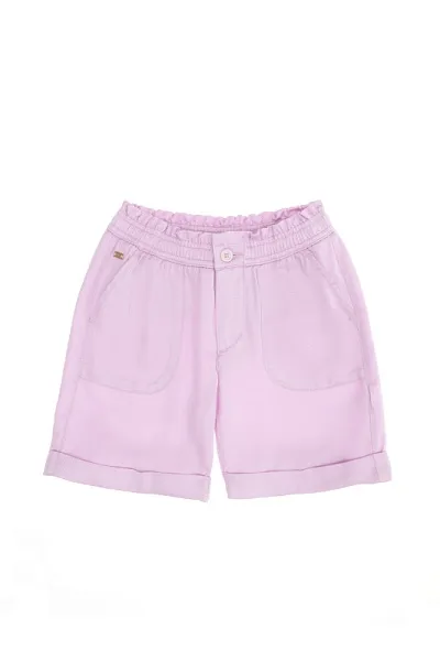 Шорты джинсовые на резинке для девочек - G084SZ0310AVAKIDS Бермуды жен. детс. (VR211, 4_5)