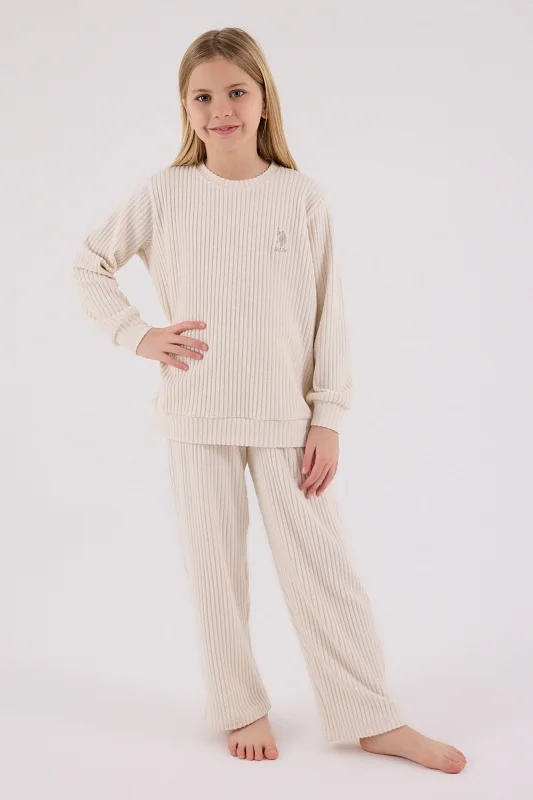 Пижама хлопковая с длинным рукавом для девочек - G084SZ0HF0US2328 Костюм дом. жен. детс. (VR011, 10_11)