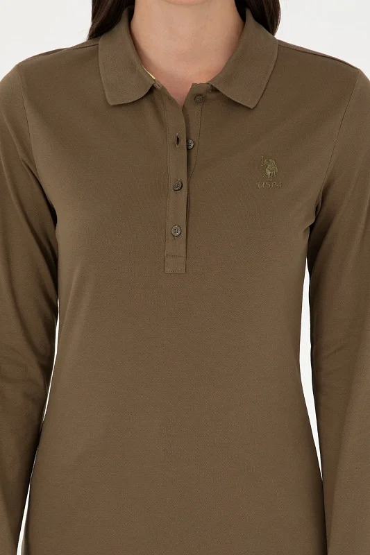 Поло с длинным рукавом из хлопка - G082SZ0820TPG_SK024 Толстовка жен. (VR027, XS)