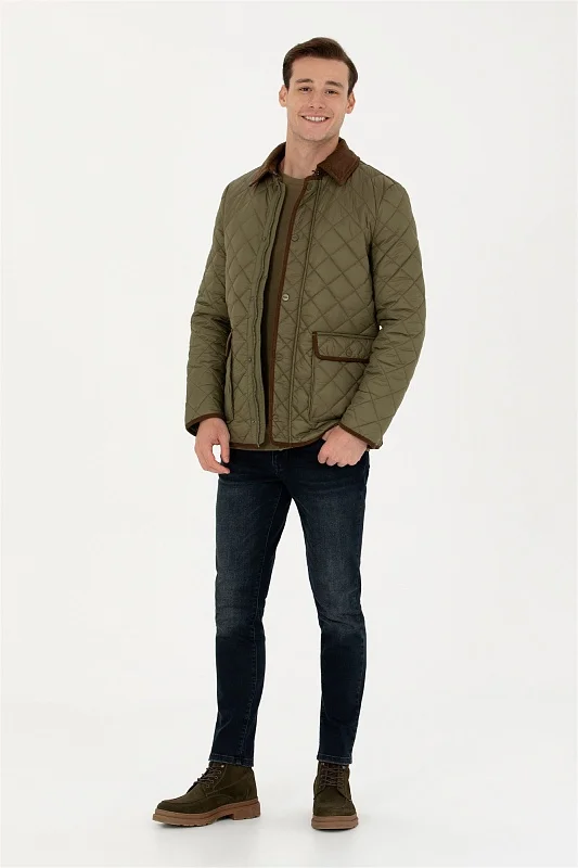 Куртка стеганая с отложным воротником - G081SZ0MS0NUCK23K Куртка муж. (VR027, 48)
