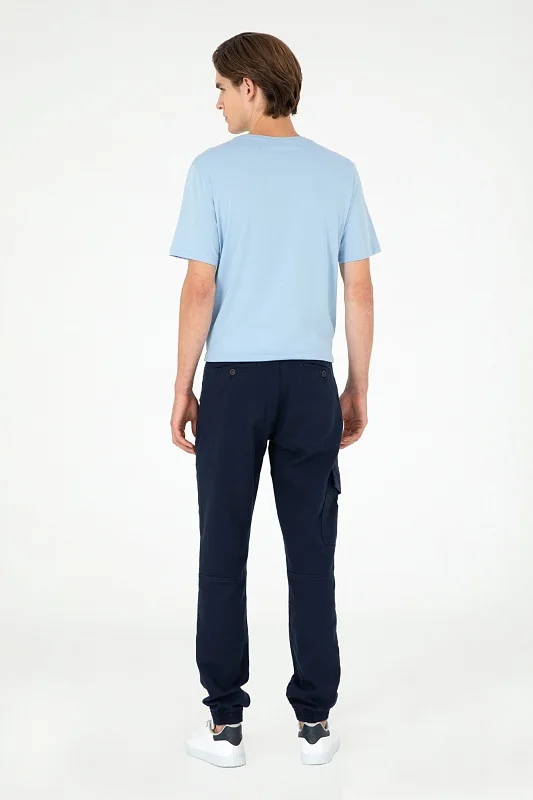 Брюки джоггеры с добавлением льна - G081SZ0780JOGGER24Y Брюки муж. (VR033, 38, 32)