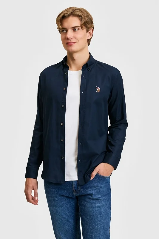 Рубашка из хлопка - G081SZ0040CEDCOLOR026Y Сорочка муж. (VR033, M)
