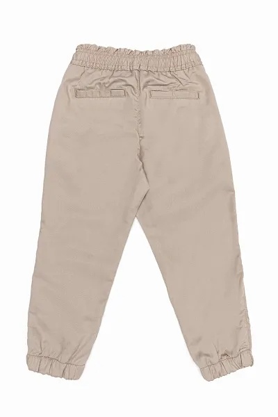 Джоггеры с добавлением льна для девочек - G084SZ0780SUNYKIDS Брюки жен. детс. (VR027, 4_5)