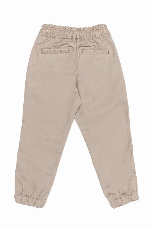 Джоггеры с добавлением льна для девочек - G084SZ0780SUNYKIDS Брюки жен. детс. (VR027, 4_5)