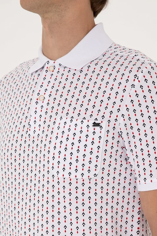 Футболка-поло из хлопка с узором - G081SZ0110PALY Футболка муж. (VR013, 2XL)