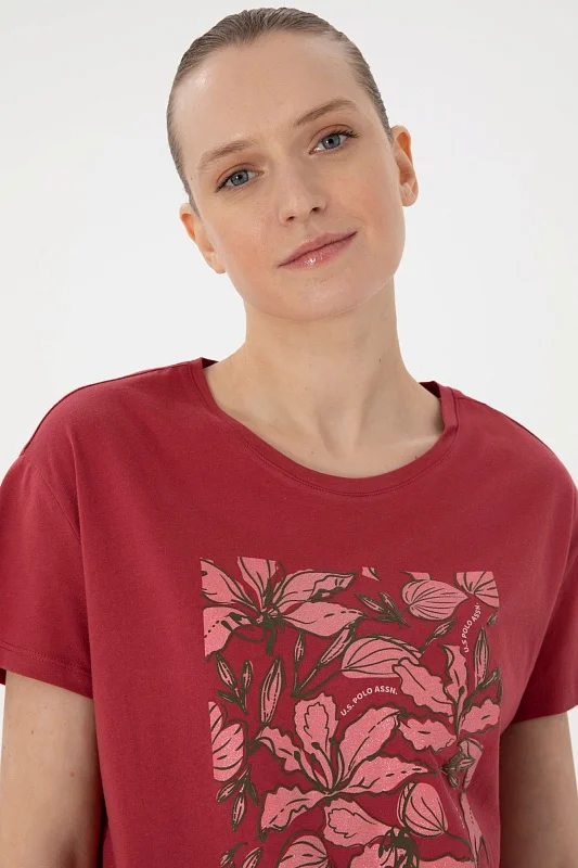 Футболка из хлопка с принтом - G082SZ0110SRETA Футболка жен. (VR223, XS)