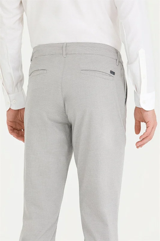 Брюки с поясом на резинке зауженные - G081SZ0780BONHAR_P Брюки муж. (VR049, 28)
