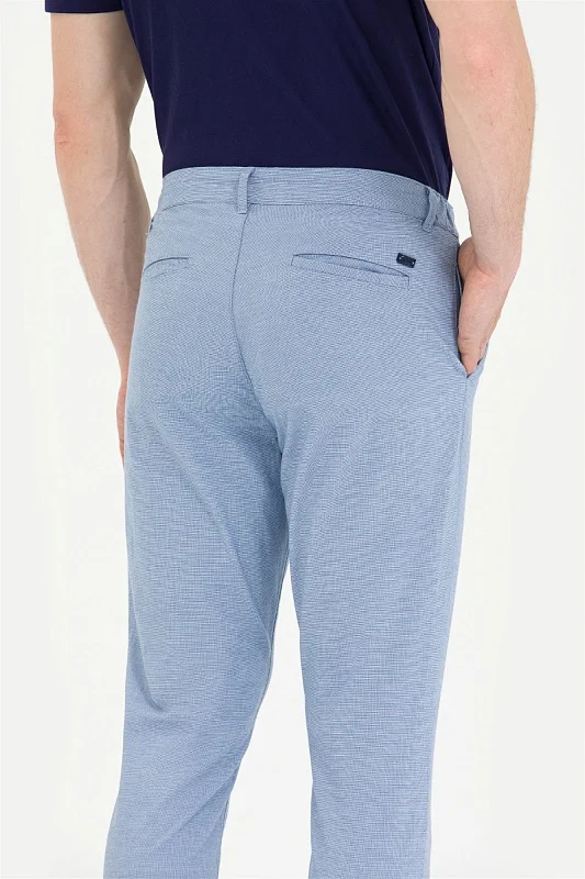 Брюки с поясом на резинке зауженные - G081SZ0780BONHAR_P Брюки муж. (VR032, 29)