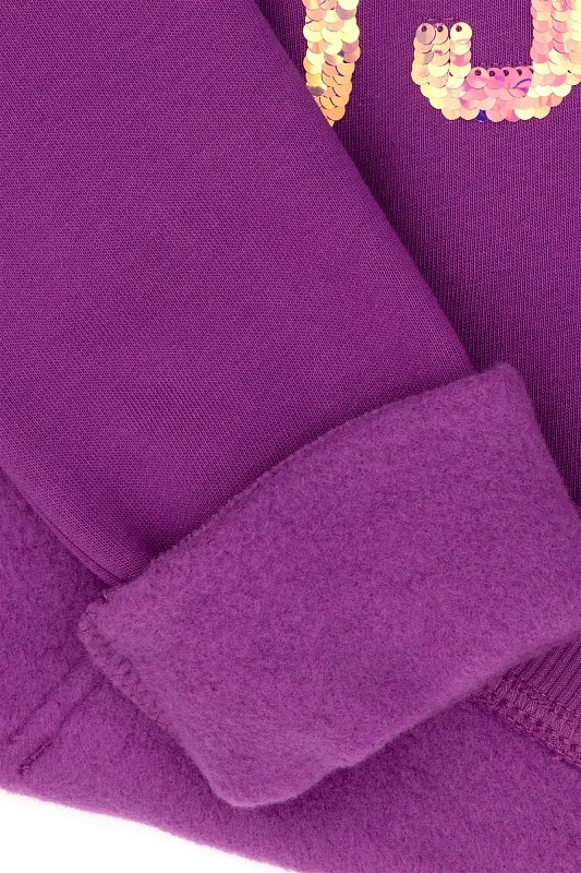 Худи с надписью из пайеток для девочек - G084SZ0820GIZMOKIDS-SK023 Толстовка жен. детс. (VR203, 4_5)