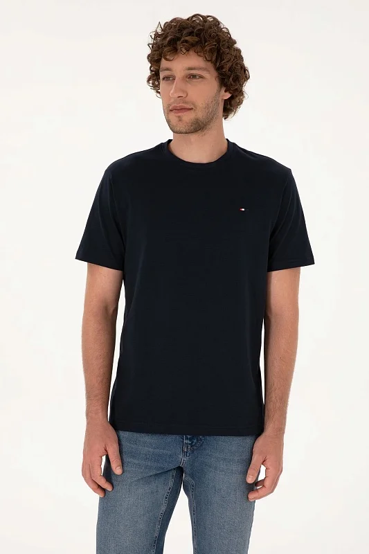 Футболка из хлопка с логотипом - G081SZ0110TS03SK025 Футболка муж. (VR100, 2XL)