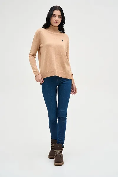 Водолазка из хлопка свободная - G082SZ0TK0ORINAB-R BSK23 Кофта жен. (VR123, 2XS)
