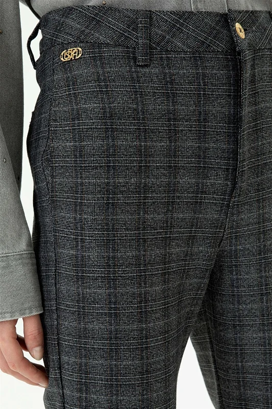 Брюки в клетку - G082SZ0780MARCEL Брюки жен. (VR024, 34)