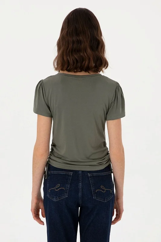 Футболка из модала с V-образным вырезом - G082SZ0110SUPRA Футболка жен. (VR111, L)
