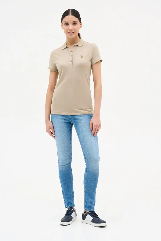 Футболка-поло из хлопка - G082SZ0110TP0123-CLR Футболка жен. (VR027, XS)