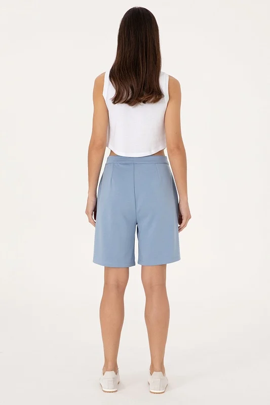 Шорты-бермуды трикотажные - G082SZ0OS0SENTINA Брюки спорт. жен. (VR036, 2XS)