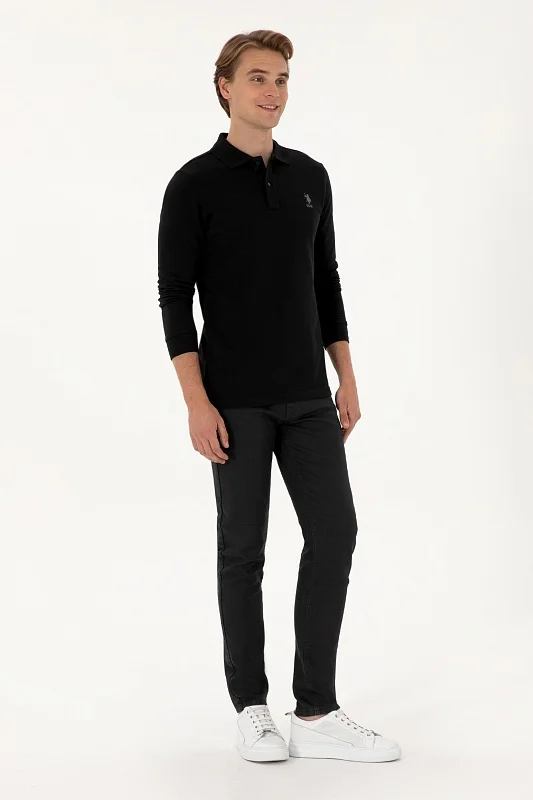 Поло с длинным рукавом из хлопка - G081SZ0820TP01SK025 Толстовка муж. (VR046, XL)